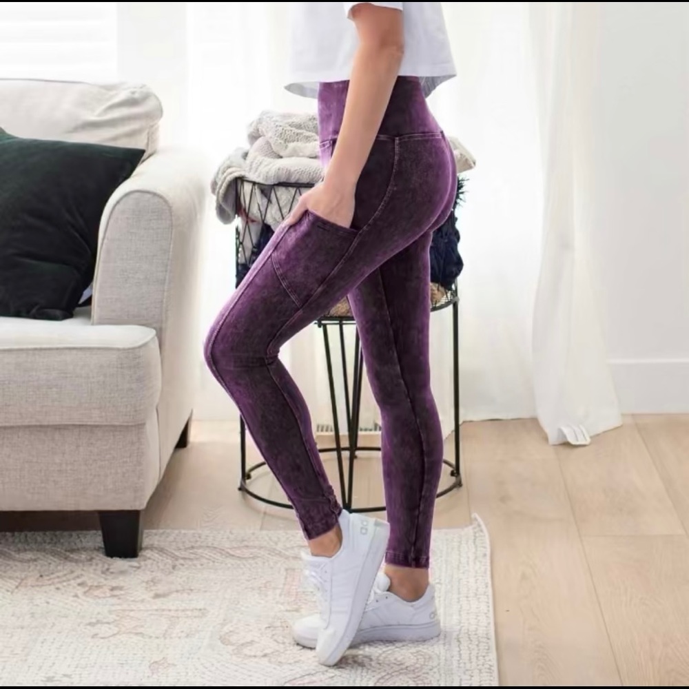 Tummy Control Leggings with Side pockets M